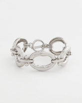 Silver Open Link Toggle Bracelet