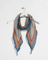 Navy Nautical Diamond Scarf