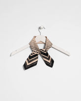 Black Polka Dot Square Scarf