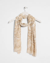 Neutral Foiled Oblong Scarf