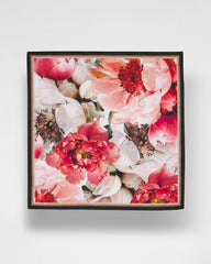 Ecru Botanic Burst Square Scarf