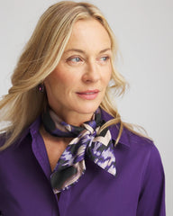 Black Fjord Flora Square Neckerchief Scarf