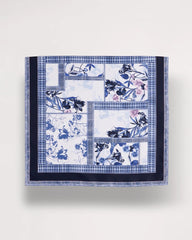 Amparo Blue Ellie Sprigs Square Scarf