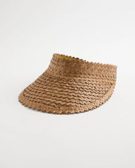 Brown Chico's x Romi Santorini Visor Hat
