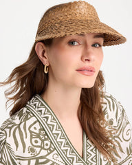Brown Chico's x Romi Santorini Visor Hat