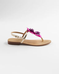 Pink Sunset Flower Sandal