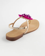 Pink Sunset Flower Sandal