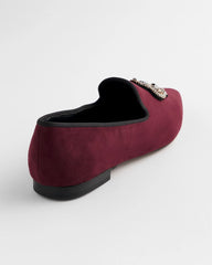 Blackened Burgundy Grace Queen Bee Slip-On Loafers