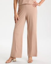 Mocha Mousse Travelers™ Palm Embossed Knit Pants