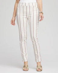 Alabaster Petite Brigitte™ Striped Ankle Pants