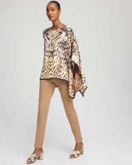 Caramel Apple Juliet Slim Trim Detail Ankle Pants