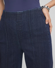Bridge Street Rinse Pull-On Wide-Leg Trouser Jeans