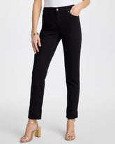 Black So Slimming Petite Girlfriend Ankle Jeans