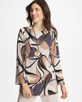 Soft Slate Travelers™ Waverly Bell Sleeve Tunic