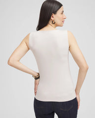 Smokey Taupe Contour Cotton™ Square Neck Tank