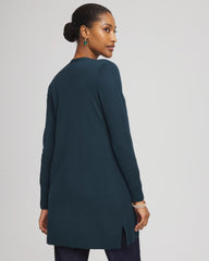 Teal Shadow Ella Pocketed Cardigan Sweater