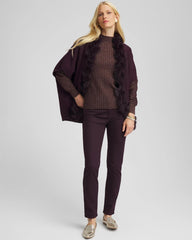 Night Bloom Metallic Ribbed Pullover