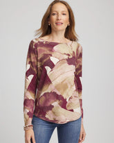 Purple Royale Ella Ocean Glitz Boatneck Sweater