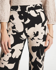 Black Shadow Blossom Matte Jersey Pants