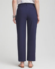 Passport Blue Fly Front Ankle Pants