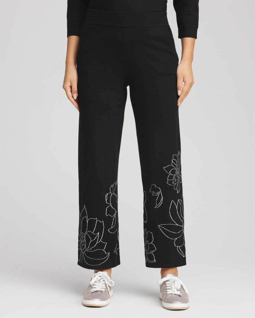 Black Zenergy® Luxe Intarsia Pants