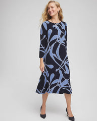 Travelers India Ink Travelers™ Abstract Midi Dress