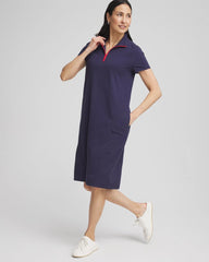 Passport Blue Zenergy® UPF Half-Zip Dress