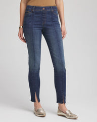 Estero Indigo Pull-On Slim Ankle Jeggings