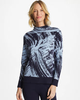 Crystal Topaz Zenergy® Luxe Sketch Funnelneck Top