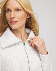 Light Heather Gray Zenergy® Textured Rib Tunic