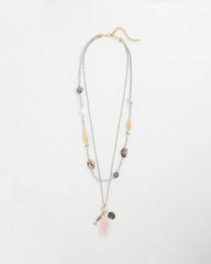 Silver Chico's Originals White Jade Ocean Necklace