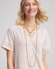 Neutral Convertible Agate Pendant Necklace