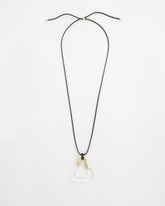 Lucite Adjustable Lucite Pendant Necklace