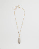 Pink Adjustable Opalescent Pendant Necklace