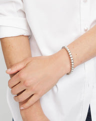 Iridescence Shiny Round Stretch Bracelet