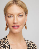 Gold Gold Triangle Linear Earrings