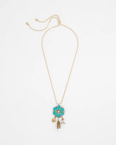 Multi Adjustable Flower Charm Pendant Necklace