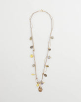 Neutral Drop Off Pendant Necklace