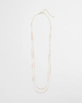 Pink Pink Double-Strand Necklace