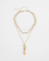 Pale Pink Convertible Rose Quartz Pendant Necklace
