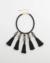 Neutral Chico's Originals Tassel Statement Necklace