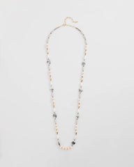Pink Pink Art Deco Beaded Necklace