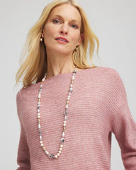 Pink Pink Art Deco Beaded Necklace