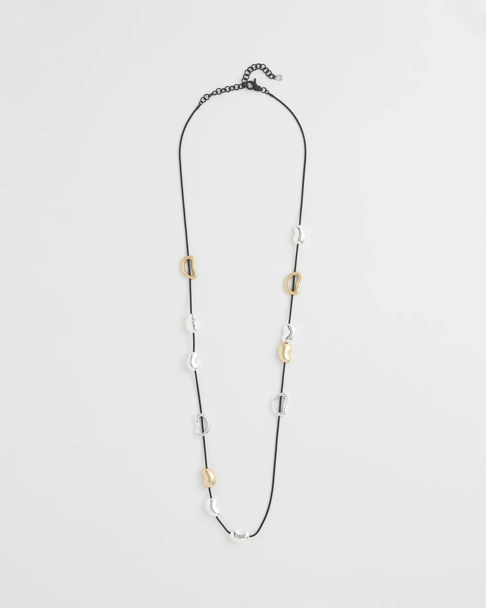 Mixed Metals Mixed-Metal Charm Necklace