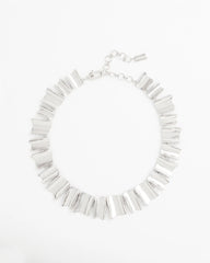 Silver Silver Wave Collar Necklace