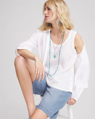 Alabaster Sleeveless Linen Tank Top