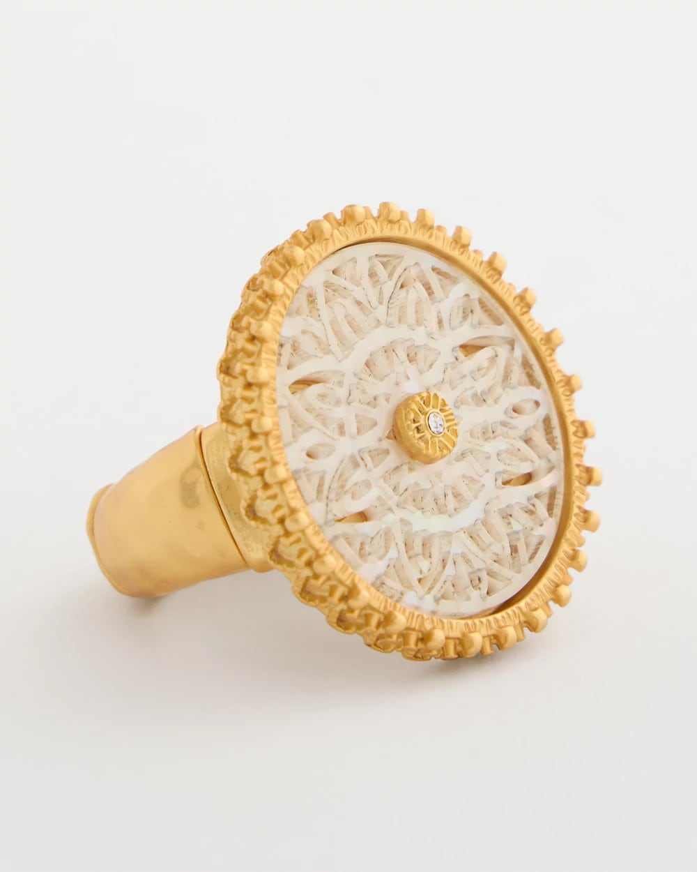Gold Pearlescent Stretch Ring
