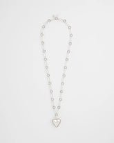 Silver Heart Twice As Nice Pendant Necklace