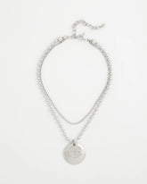 Silver Short Silver Ball Chain Pendant