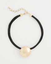 Gold Gold Pendant Cord Necklace